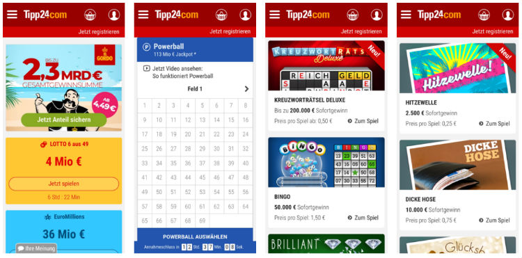 Die Tipp24 App für Android